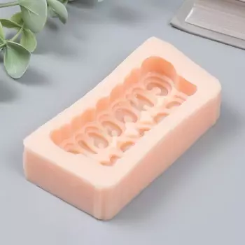 Молд "С новым годом" 8х3,8 см МИКС