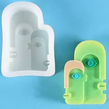 Силиконовый молд, форма для заливки «Абстракция - два лица», 117.83 см