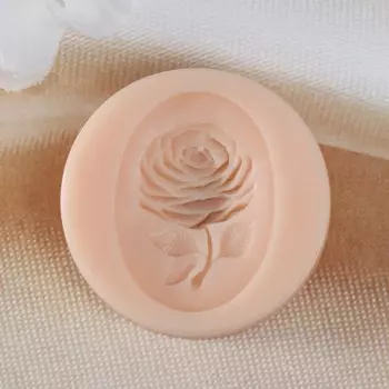 Молд силикон "Цветок в овале" 3,7х2,7х0,5 см