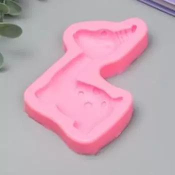 Молд силикон "Динозаврик полосатый колпак" 1,5х6,4х10,2 см