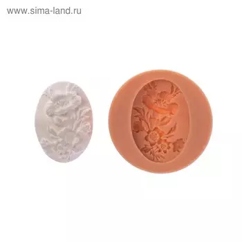 Молд силикон для полимерной глины №016 "Букетик" 4х3 см МИКС