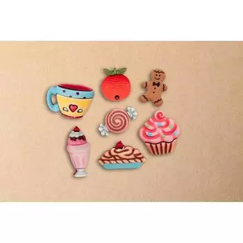 Молд силикон для полимерной глины №052 "Сладости" МИКС