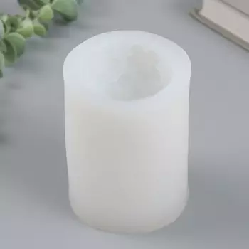 Молд силиконовый для свечи «Цветы» 7.87.89.8 см