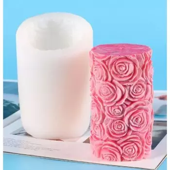Молд силиконовый для свечи «Розы» 8.18.112.4 см