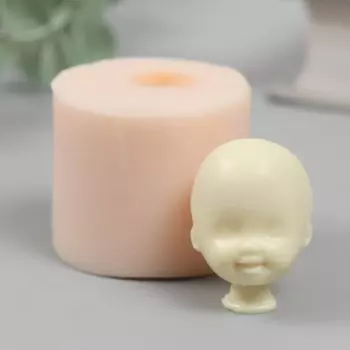 Молд силикон «Голова младенца», 2.52.53 см