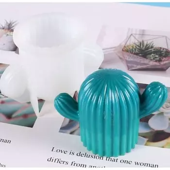 Силиконовый молд, форма для заливки «Кактус», 7.55.5 см