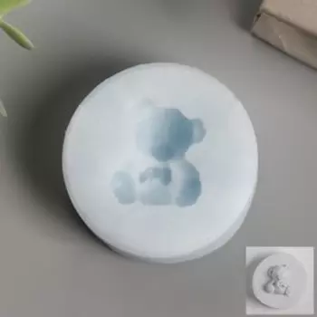 Силиконовый молд, форма для заливки «Мишка», 1.51.7 см, МИКС