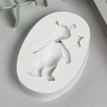 Молд силикон "Мишка и бантик" 1,9х5,8х8 см