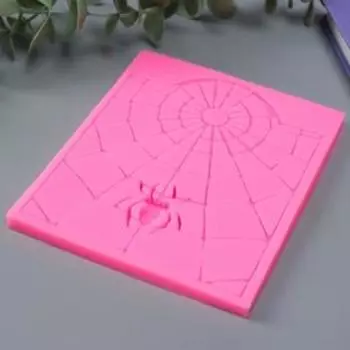 Молд силикон "Паучок с паутиной" 12х10х0,7 см