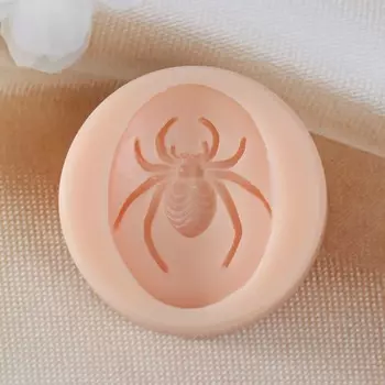 Молд силикон "Паук в овале" 3,7х2,7х0,7 см