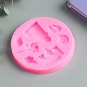 Молд силикон "Песчаные замки" 7 предметов 1х7,2х7,2 см