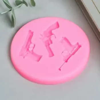 Молд силикон "Пистолеты" 3 предмета 1х8,5х8,5 см