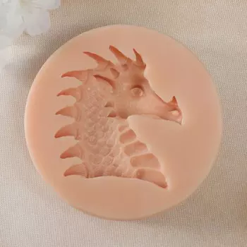 Молд силикон "Профиль головы дракона" 6,5х6,3х0,8 см