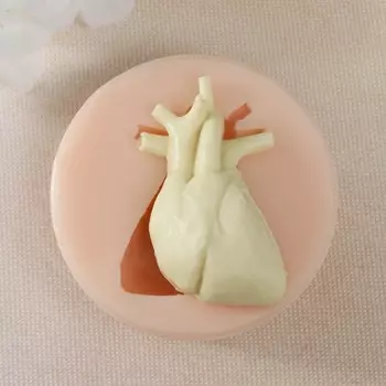 Молд силикон "Сердце"5,2х3,2х1,4 см