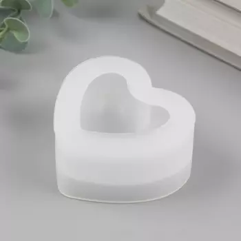 Молд силиконовый «Сердечко объёмное», мини, 5.45.42.8 см