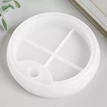 Силиконовый молд, форма для заливки «Шкатулка круглая - нижний ярус», 10.810.82.7 см