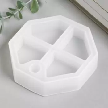 Силиконовый молд, форма для заливки «Шкатулка многогранник - средний ярус», 10.510.52.7 см