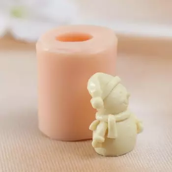 Молд силикон "Снеговичок" 2,2х1,7х2,9 см