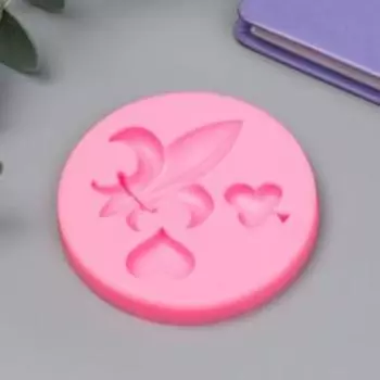 Силиконовый молд, форма для заливки «Вензель, черви и крести», 3 предмета, 177 см