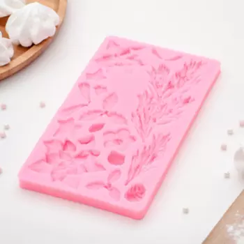 Молд 20,4×11,7 см "Букет", цвет МИКС