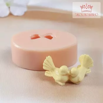 Молд силиконовый «2 голубя» (изделие 5.532.5 см)