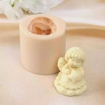 Молд силиконовый «Ангел со звездой», 4.555.5 см