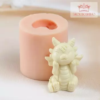 Молд силиконовый "Дракон лапы у щек" 4х3х5,3 см