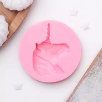 Силиконовый молд «Единорог», 6,31,4 см, цвет МИКС