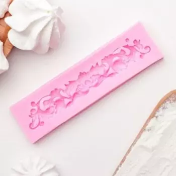 Молд Доляна «Лепнина», силикон, 13.53.5 см, розовый