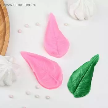 Молд «Лист длинный», силикон, 84 см, цвет МИКС