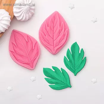 Молд «Листва», силикон, 2 части, 74.5 см, МИКС