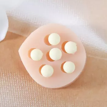 Молд силиконовый "Мини полусфера" 0,5х0,5х0,3 см