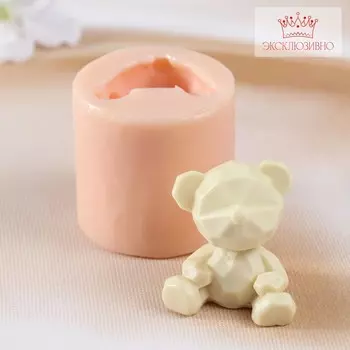 Молд силиконовый "Мишка геометрия" (издел. 4,3х3х4 см)