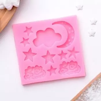 Молд «Ночь», силикон, 8,38,7 см, цвет МИКС