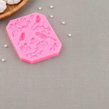 Молд Доляна «Птицы», силикон, 11.59 см, розовый