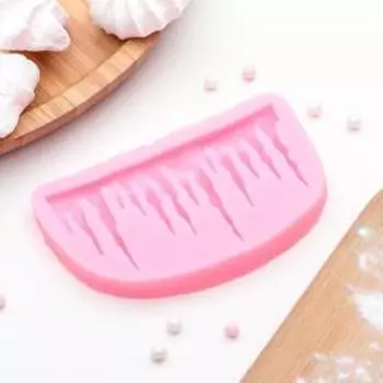 Силиконовый молд «Зимний узор», 10,36,4 см, цвет розовый