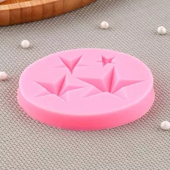 Молд для заливки Доляна «Звезда», силикон, d=8 см, розовый