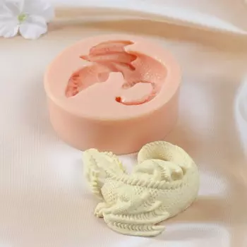 Молд силиконовый "Спящий Дракон" (издел. 9,5х8,5х3,5 см)