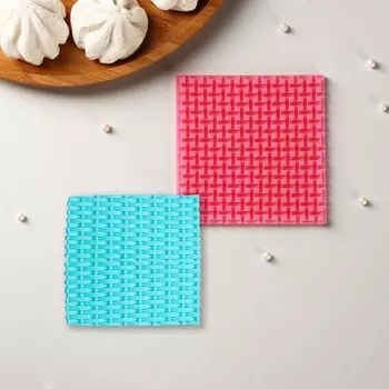 Силиконовый молд «Текстура», 9,39,30,6 см, цвет розовый