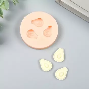 Молд силиконовый "Три авокадо" 1,7х1,3 см