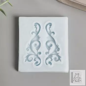 Молд силиконовый "Вензель" 4,5х1,7 см МИКС