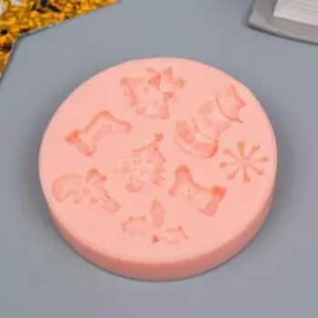 Молд "Зимние штучки" от 1,3 до 2,5 см МИКС