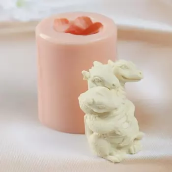 Молд силиконовый "Змей горыныч" изделие 5х4х7 см