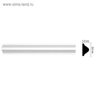 Молдинг 2,3х1х200 см, D001/180