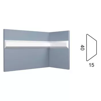 Молдинг Kr141M, 4х1,5х200 см