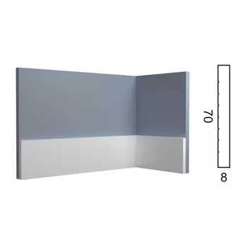 Молдинг Kr157M, 7х8х250 см