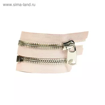 Молния №12, разъёмная, длина 65 см, цвет нюдовый