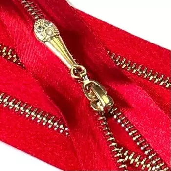 Молния №3, разъёмная, длина 70 см, цвет светлое золото