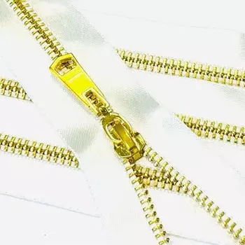 Молния №3, разъёмная, длина 70 см, цвет светлое золото