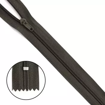 Молния брючная p/l Т4, размер 20 см (078 хаки), 10 шт. в наборе